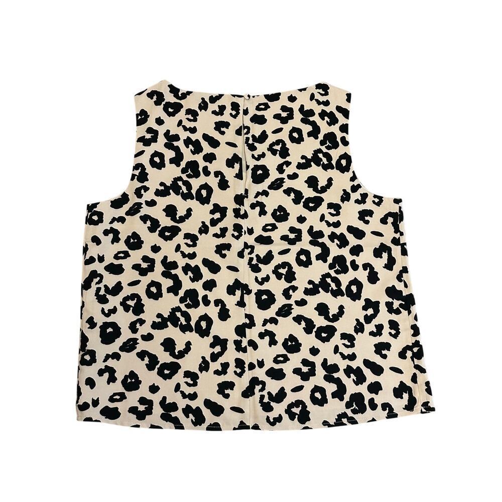 Abercrombie Pattern Shell Top Leopard Print Small - image 3